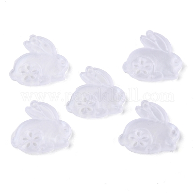Encantos de conector de acrílico transparente&nbsp;OACR-K005-01-1