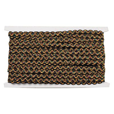 Кружевная отделка из полиэстера с блестками OCOR-K007-08B-1