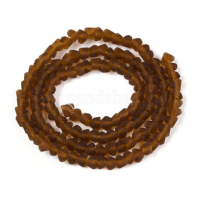 Матовые прозрачные стеклянные бусины GLAA-N016-4mm-01-1