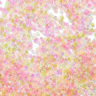 Стеклянные бусины прозрачных цветов SEED-H003-01K-1