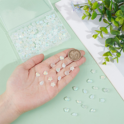 Наборы для изготовления бусин из стекла и синтетического лунного камня FIND-GO0003-85-1