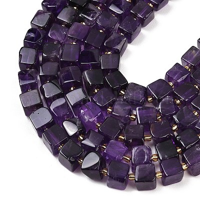 Natürlichen Amethyst Perlen Stränge&nbsp;G-G053-B26-01-1