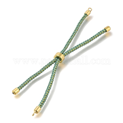 Изготовление браслета-слайдера из плетеного хлопкового шнура MAK-R001-01G-30-1