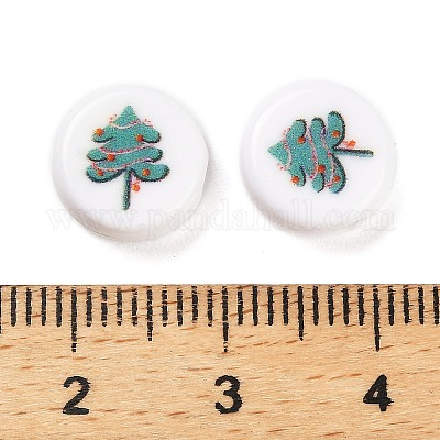 Непрозрачные акриловые бусины с рождественской тематикой OACR-R004-01M-1