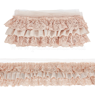 Wholesale ruffled store lace trim