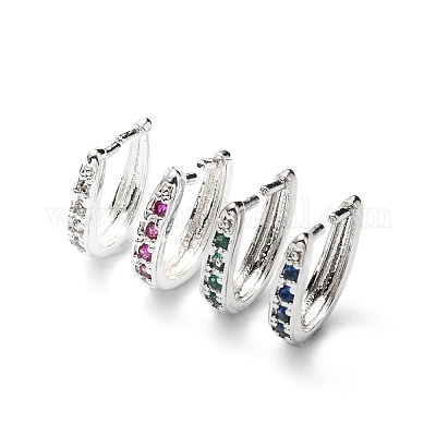 Покрытие стойки латунью с инкрустацией кубическими циркониевыми держателями кулонов KK-G464-11P-1