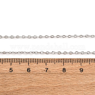 Ожерелья из латунных текстурированных цепочек-кабелей MAK-L045-06P-1