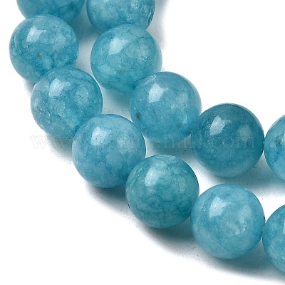 Природные окрашенные белого нефрита нитей бисера G-M402-C03-29-1