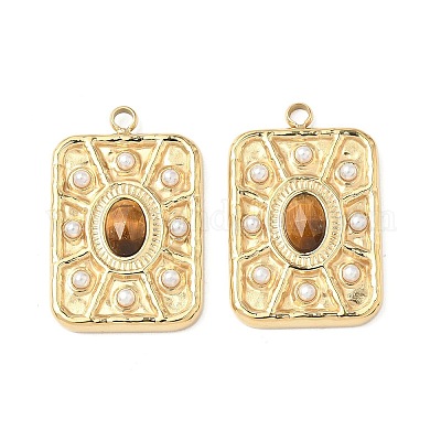 Граненые подвески из натурального тигрового глаза STAS-C134-26G-1