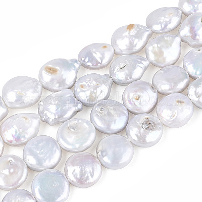 Природные Кеши жемчуг пряди PEAR-S018-02L-1