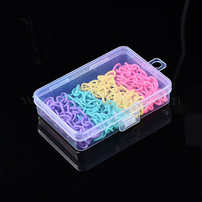 Прямоугольные полипропиленовые (полипропиленовые) контейнеры для хранения бусинок CON-S043-050-1