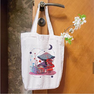 Wholesale CREATCABIN Mushroom Cotton Tote Bag Canvas 100% Cotton Reusable  Shopping Bags Beach Bag Summer Grocery Bags Eco-Friendly Aesthetic DIY  Craft Multi-Function for Women Gifts Daily Life 13.3 x 15 Inch 