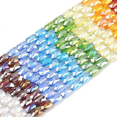 Стеклянные бусины с гальваническим покрытием  EGLA-D300-05-10-1