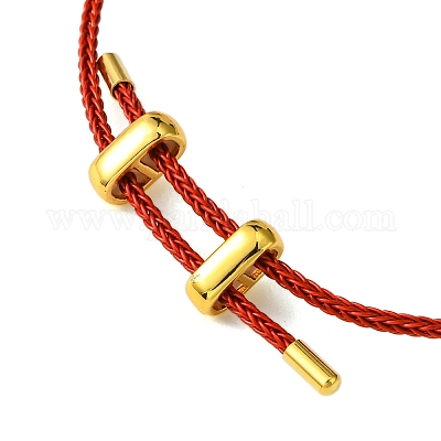 Браслет лэмпворк сглаз и латунные бусы BJEW-A008-01C-1