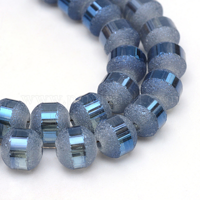 Chapelets de perles en verre électroplaqué&nbsp;X-EGLA-S131-6mm-A04-1