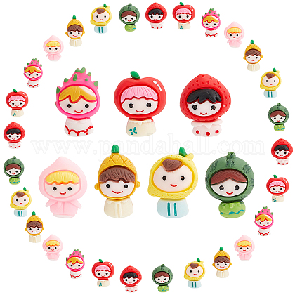 ジュエリーメイキング用サニークルー1箱35個7スタイルフルーツレジンカボションピーチレモンストロベリーフラットバックミニレジン装飾diyスクラップブッキングクラフトメイキングフラットバック電話ケースの装飾を購入 Pandahall Selected