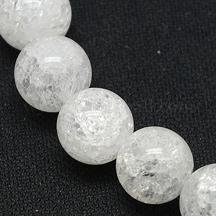 Crackle naturale perle di quarzo fili G-N0007-10mm-11-1
