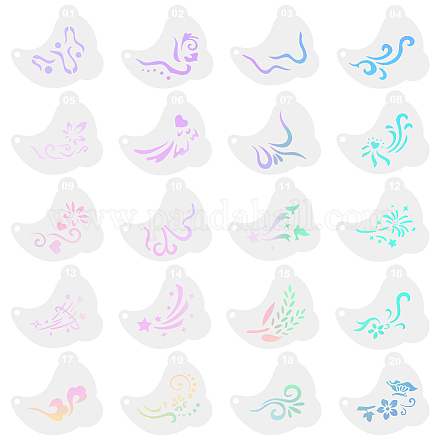 Шаблоны трафаретов для татуировок домашних животных&nbsp;AJEW-WH20141-12-1