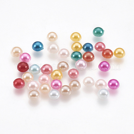 10000pcs cabujones de imitación de perlas de plástico abs SACR-S738-4mm-M-1