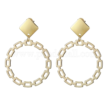 Boucles d'oreilles pendantes en alliage avec 304 épingle en acier inoxydable. EJEW-JE05338-1