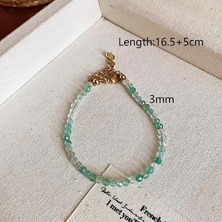Браслеты из натурального амазонита с круглыми бусинами для женщин PB7949-2-1