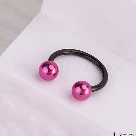 Кольца для носа из нержавеющей стали 316l с микропаве из кубического циркония WG5D603-11-1