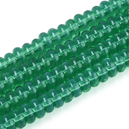 Имитация нефритовые четки стекла GLAA-ZX008-6mm-17F-1