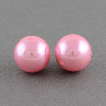 ABS Plastic Imitation Pearl Round Beads SACR-S074-10mm-A75-1