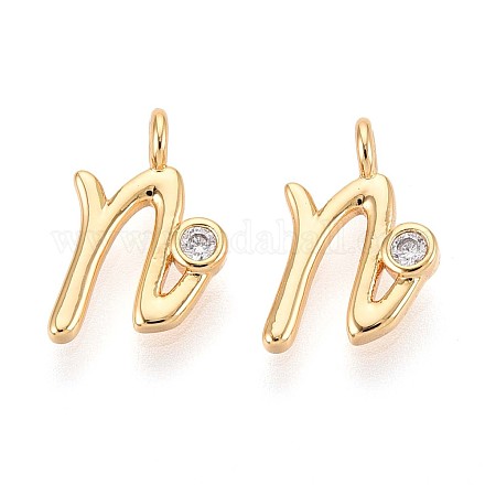Латунные микро проложить кубического циркония подвески KK-N263-97G-N-1