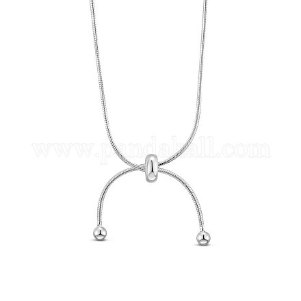 Collar ajustable en forma de Y de plata de ley de 925 shegrace JN668A-1