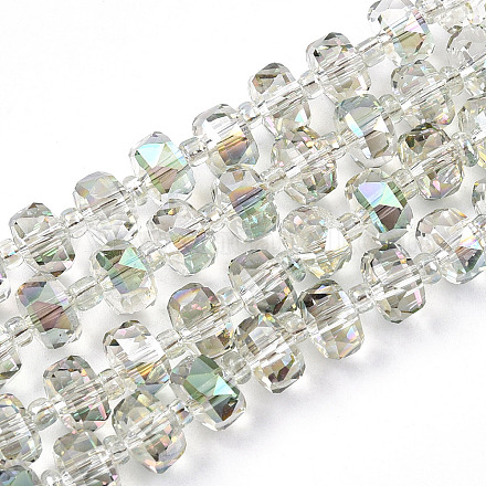 Transparent Glass Beads Strands EGLA-T020-15A-1