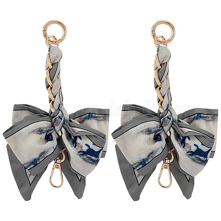 2 шт. полиэстеровые цепочки-банты для сумок PURS-ME0001-01B-1