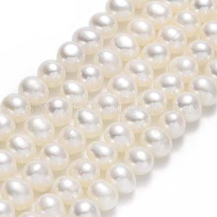 Brins de perles de culture d'eau douce naturelles PEAR-F018-19-01-1