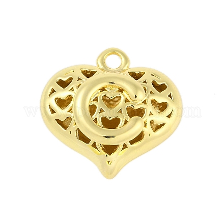 Полые латунные подвески на день святого валентина KK-M289-03C-G-1
