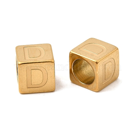 Европейские бусины из нержавеющей стали 304 STAS-D382-02D-G-1