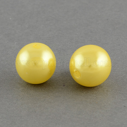 ABS Plastic Imitation Pearl Round Beads SACR-S074-6mm-A02-1