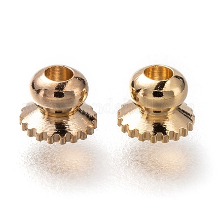 Колпачок из латунных бусин X-KK-H759-38A-G-1