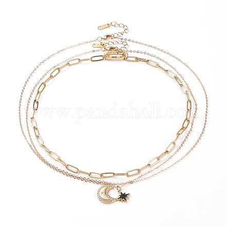 Colliers chaîne et ensembles de colliers à pendentif NJEW-JN03283-1