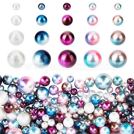 Pandahall elite 1575pcs 5 couleurs perles d'imitation acryliques OACR-PH0001-73-1