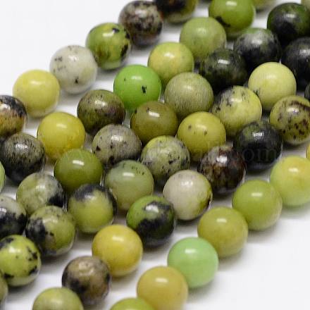 Chapelets de perles en serpentine naturelle G-N0170-002-10mm-1