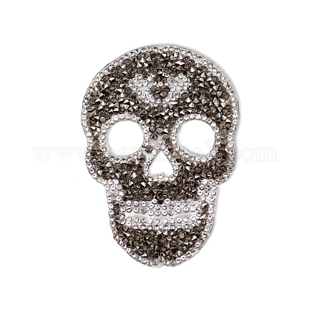 Halloween Skull Shape Hotfix Rhinestone WG56936-06-1