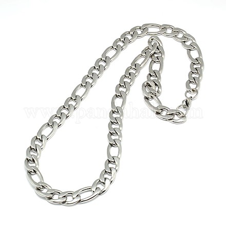 Mode 304 Edelstahl Figaro-Kette Halsketten für Männer STAS-A028-N018P-1