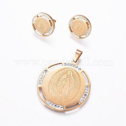 Kits de bijoux en 304 acier inoxydable SJEW-G057-36G-1