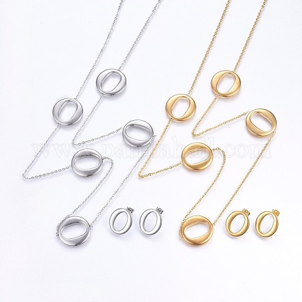 Kits de bijoux en 304 acier inoxydable SJEW-H129-03-1
