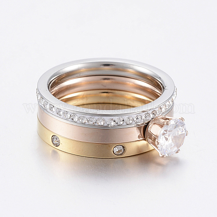 304 Stainless Steel Stackable Finger Ring Sets RJEW-P063-04-16mm-1