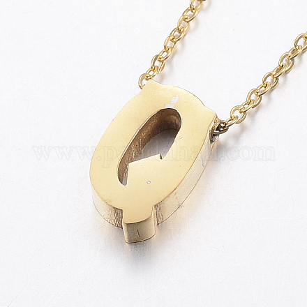 304 Stainless Steel Pendant Necklaces NJEW-G311-02Q-1