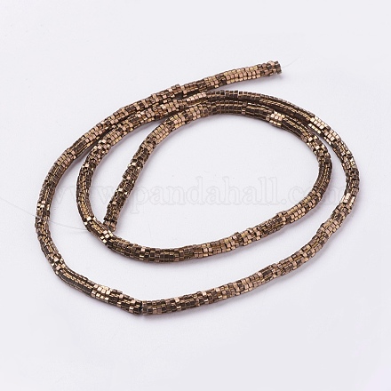 Electroplate Non-magnetic Synthetic Hematite Bead Strands G-K225-02C-1
