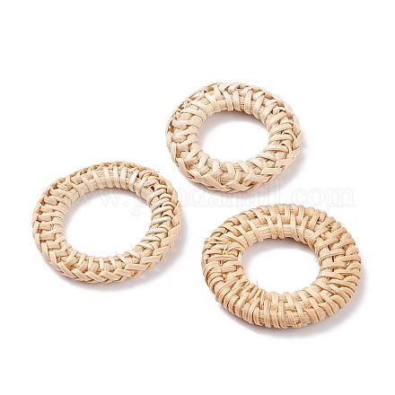 Reed caña hecha a mano / anillos de unión de ratán tejidos WOVE-XCP0001-04-1