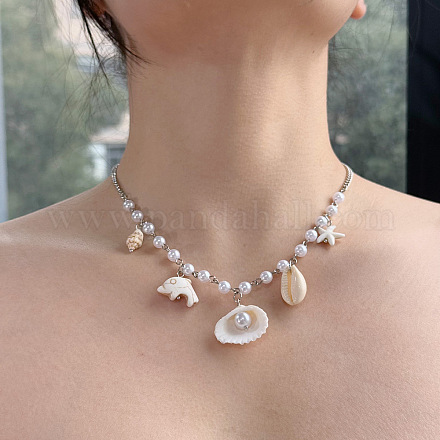Женские ожерелья из натуральной ракушки FS-WGC0530-01-1