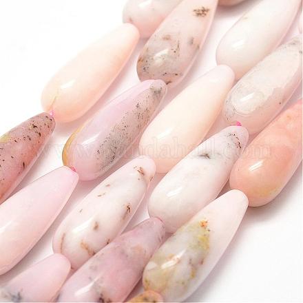 Chapelets de perles en opale rose naturelle G-L163-06-30x10mm-1